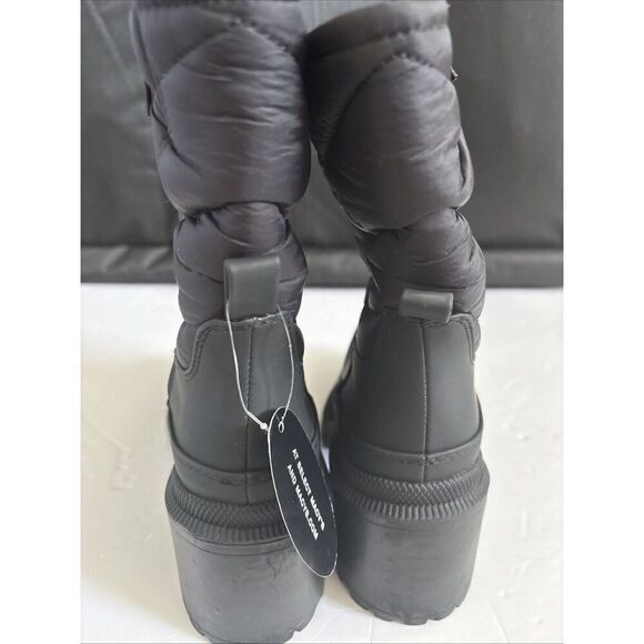 INC International Concepts Suludi Black Quilted Sole Booties Size 5M NEW - Picture 2 of 5